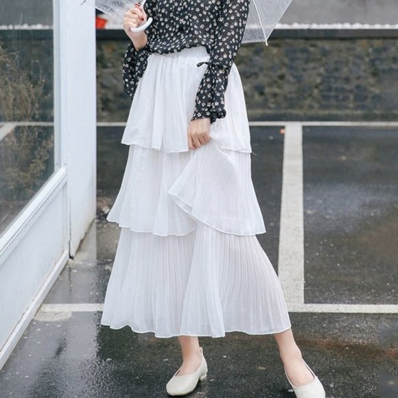 chelsea28 tiered skirt midi dress